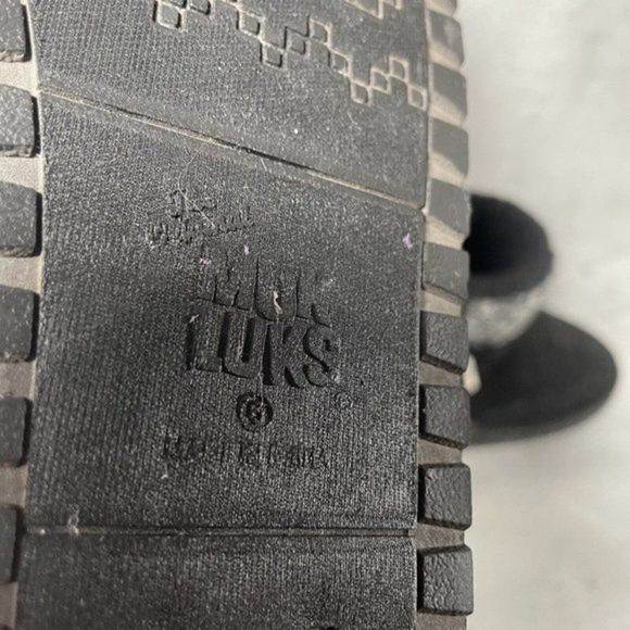 MUK LUKS WOMEN'S ALYX BOOTS Size 6 MID-CALF PULL ON FASHION BLACK SUEDE - Picture 8 of 8